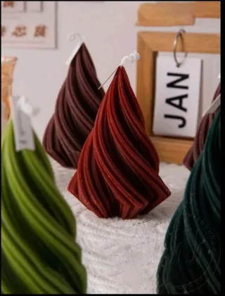 Candela a forma di fiamma portafortuna