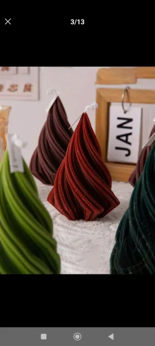 Candela a forma di fiamma portafortuna