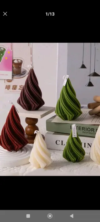 Candela a forma di fiamma portafortuna