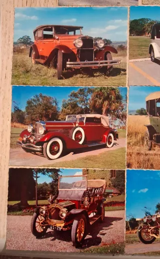 12 cartoline d'epoca auto storiche
