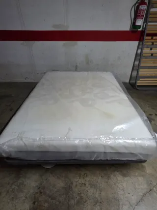 Somier metálico con láminas de madera