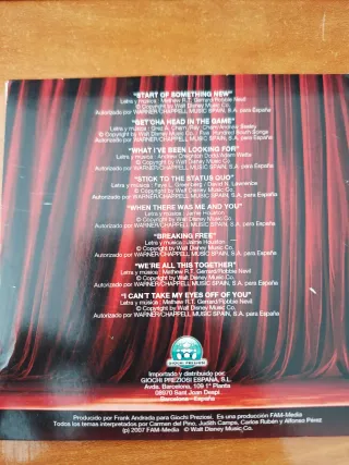 Karaoke High School Musical Disney Rojo