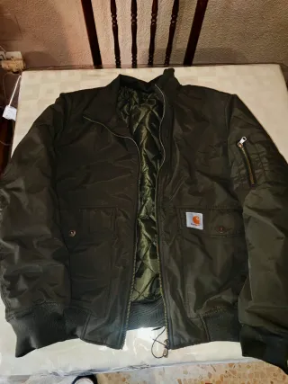 Chaqueta Bomber Aviador Carhartt Verde Oliva