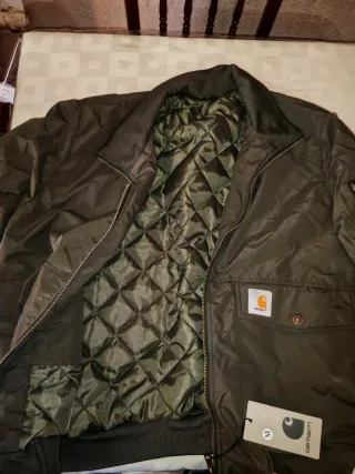 Chaqueta Bomber Aviador Carhartt Verde Oliva