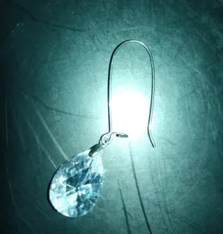 Pendientes lágrima cristal