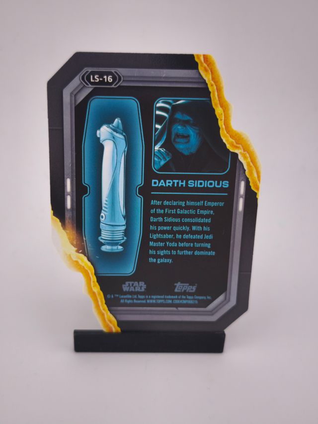 Darth Sidious DIE-CUT Topps Star Wars Card