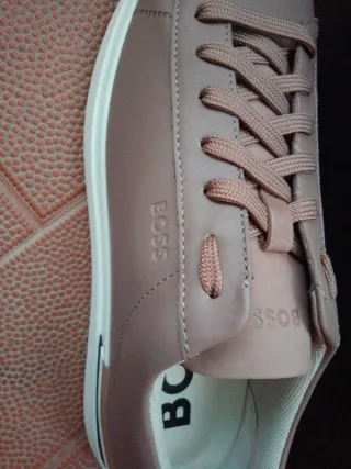 Zapatillas Boss Mujer Marrón y Blanco