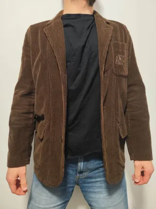 Chaqueta americana pana hombre Talla M