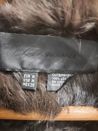 Abrigo de piel vuelta y pelo