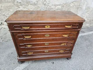 Cassettone antico laccato legno