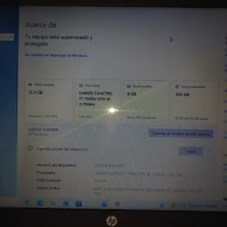 Ordenador Portátil HP Negro y Blanco