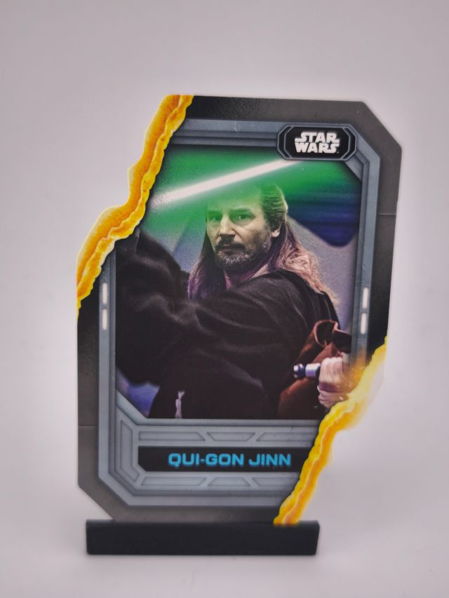 Qui-Gon Jinn DIE-CUT Topps Star Wars Card