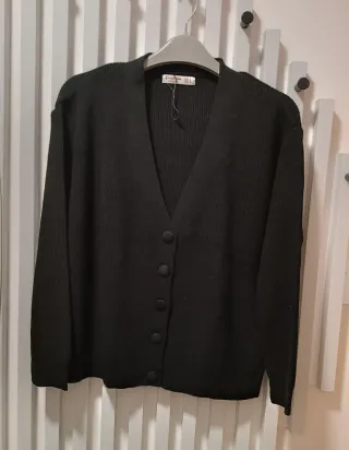 Chaqueta punto Stradivarius Talla S Negra