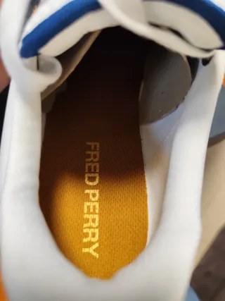 Zapatillas Fred Perry Blancas y Azules Nuevas