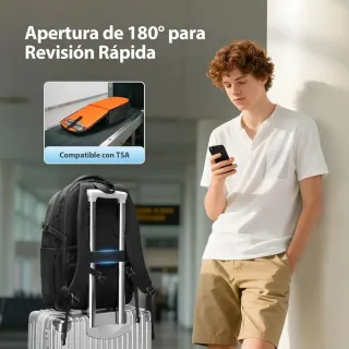 Mochila MATEIN Antirrobo 15.6 Negra