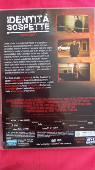 Identità Sospette DVD Film Thriller