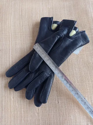 Guantes de Piel Negros, señora