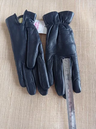 Guantes de Piel Negros, señora