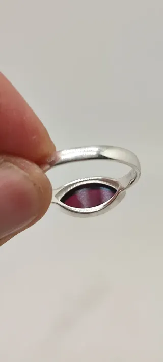 Anillo de Plata y Granate.