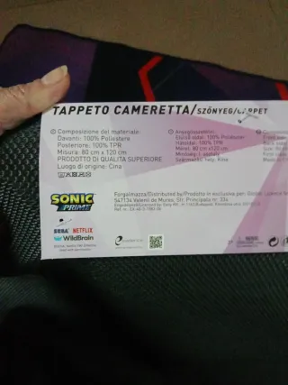 Tappeto Sonic Prime SEGA
