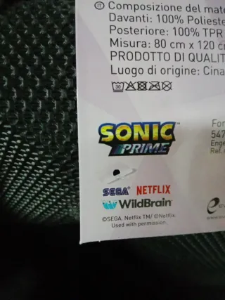 Tappeto Sonic Prime SEGA