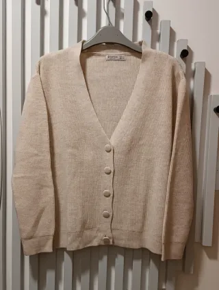 Cárdigan Stradivarius Beige Talla S