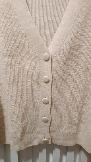 Cárdigan Stradivarius Beige Talla S