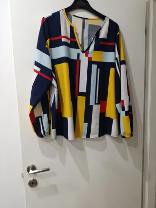 Camicia donna fantasia geometrica