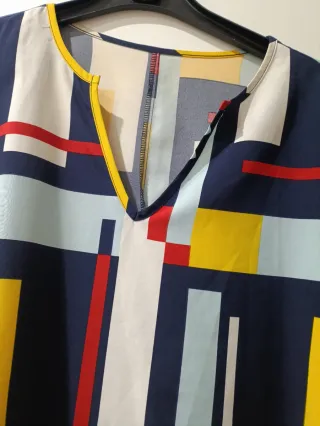 Camicia donna fantasia geometrica