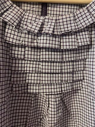 Blusa Purificación García cuadros, manga 3/4