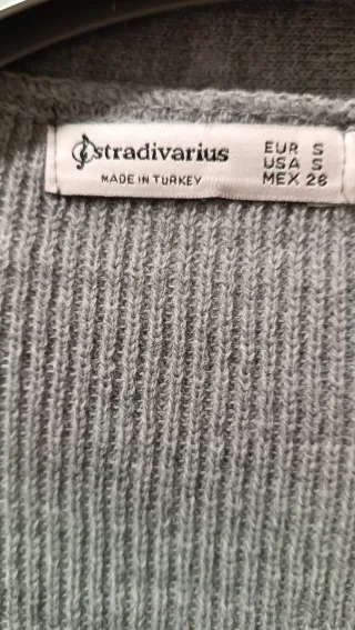 Cárdigan Stradivarius Gris Talla S