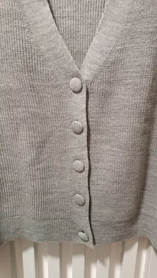 Cárdigan Stradivarius Gris Talla S