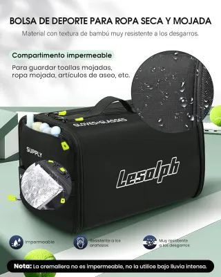 Bolsa Deporte Lesolph 35L Negra