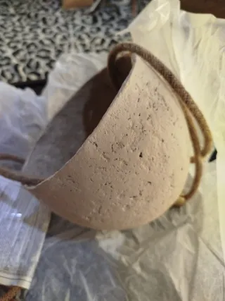 Lámpara Zara Home Beige/Dorado Piedra