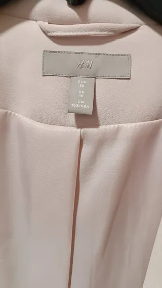 Blazer H&M rosa palo talla 38