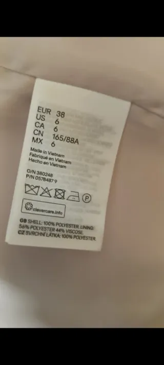 Blazer H&M rosa palo talla 38