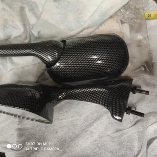 Espejos Retrovisores Moto Carbono y aluminio