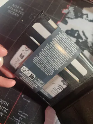 Cartera de piel Goodman RFID nueva