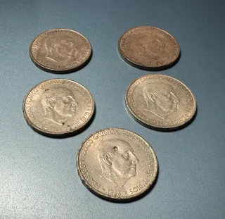 5 Monedas Franco Caudillo de España 1966
