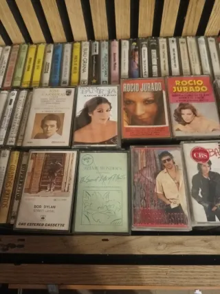 Lote Cassettes Bob Dylan, Michael Jackson, Rocio J
