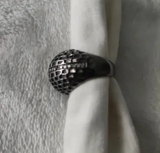 Anillo bisutería con pedrería