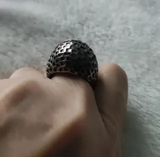 Anillo bisutería con pedrería