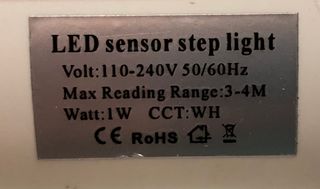 OMNIALUXSTORE LED SENSOR STEP LIGHT