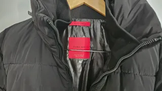 Abrigo acolchado Zara negro