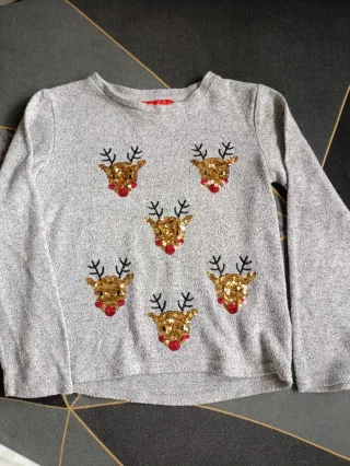 Jersey Navideño Reindeer Talla 7-8 Años