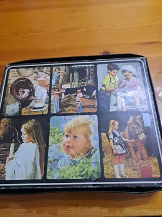 Rompecabezas infantil niña flores