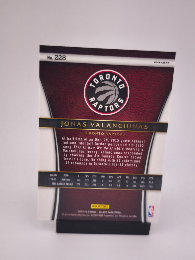 Jonas Valanciunas CHECKER 15-16 Panini NBA Basket
