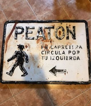Chapa antigua PEATON años 30