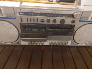 Radio Cassette Silver Doble vintage