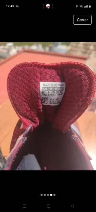 Zapatillas Adidas Rojas y Blancas